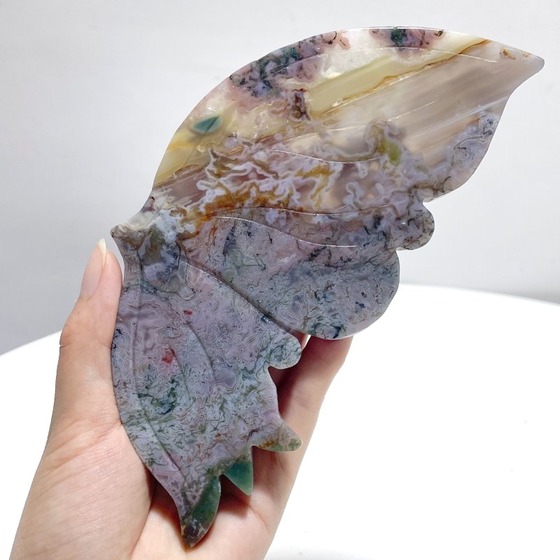 Symmetry Butterfly Wing With Stand Ocean Jasper - Wholesale Crystals