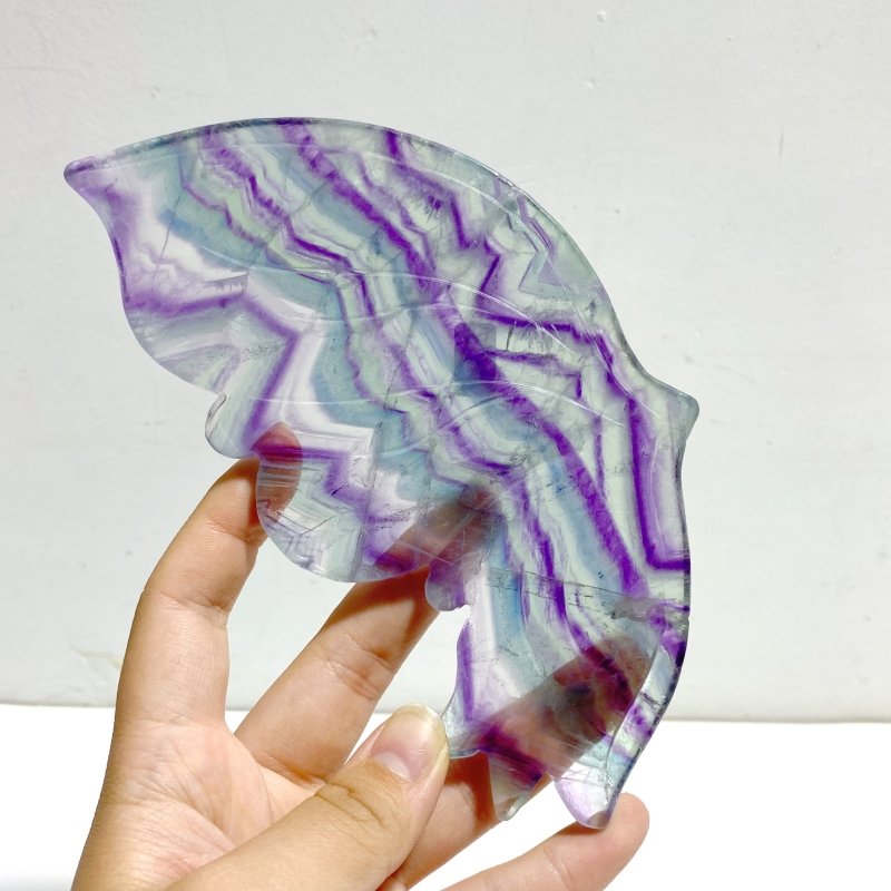Symmetry Fluorite Butterfly Wing With Stand - Wholesale Crystals