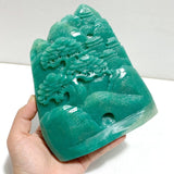 Unique Amazonite Landscape Pavilion Carving 8 - Wholesale Crystals