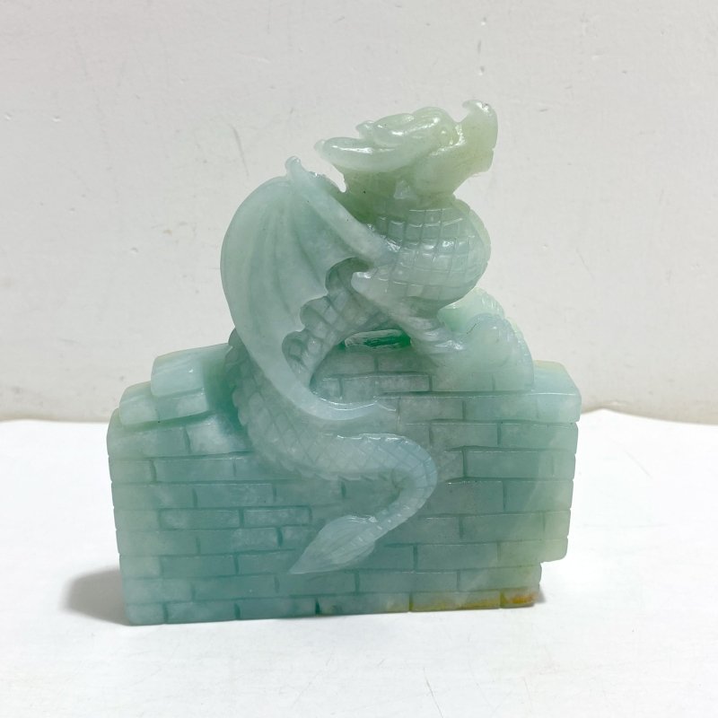 Unique Caribbean Calcite Flying Dragon Carving -Wholesale Crystals