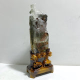 Unique Chinese Dragon Garden Quartz Carving Home Decor -Wholesale Crystals