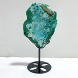 Unique Chrysocolla Mixed Malachite Specimen With Stand -Wholesale Crystals