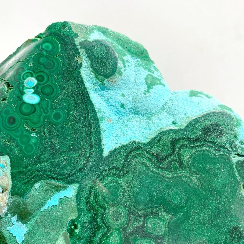 Unique Chrysocolla Mixed Malachite Specimen With Stand -Wholesale Crystals