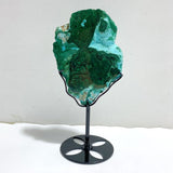 Unique Chrysocolla Mixed Malachite Specimen With Stand -Wholesale Crystals