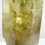 Unique Citrine Tower Point Raw Bottom With Rainbow -Wholesale Crystals