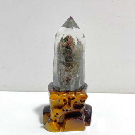Unique Garden Quartz Point With Stand -Wholesale Crystals