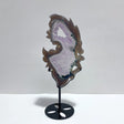 Unique Geode Druzy Agate Butterfly Fairy Carving With Stand - Wholesale Crystals