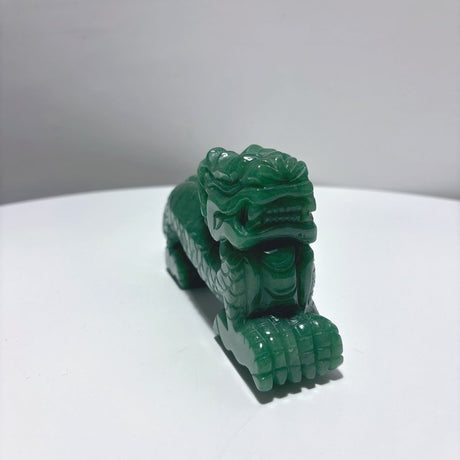 Unique Green Aventurine Chinese Dragon Carving - Wholesale Crystals