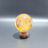 Unique Hematoid Quartz Dentritic Quartz Golden Fire Quartz Sphere With Rainbow For Collection - Wholesale Crystals
