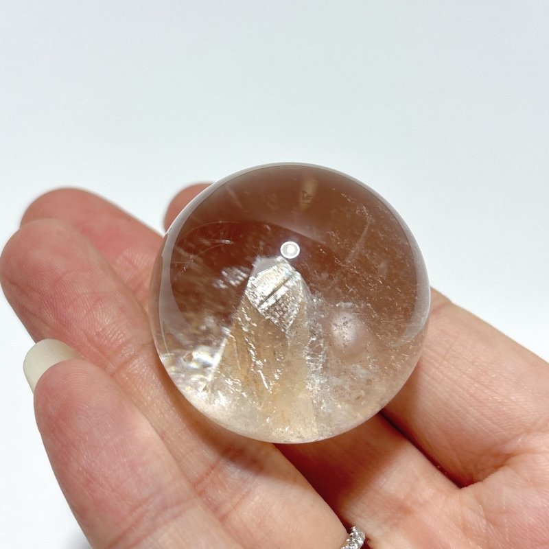 Unique Hexagonal Quartz In Quartz Beautiful Sphere - Wholesale Crystals