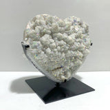 Unique Large Aura Quartz Cluster Heart With Stand 4 - Wholesale Crystals