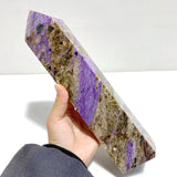 Unique Large Charoite Four - sided Point 2 - Wholesale Crystals