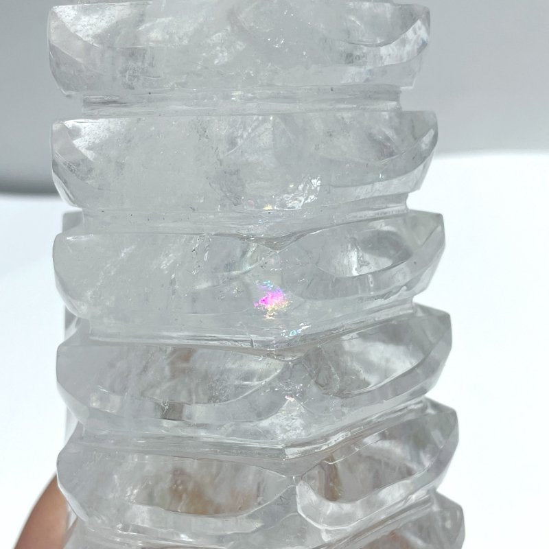 Unique Large Clear Quartz Wenchang Tower 13 - level Pagoda - Wholesale Crystals