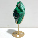 Unique Malachite Raw Bottom With Stand -Wholesale Crystals