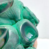 Unique Malachite Raw Bottom With Stand -Wholesale Crystals