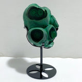 Unique Malachite Raw Bottom With Stand -Wholesale Crystals