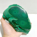 Unique Malachite Raw Bottom With Stand -Wholesale Crystals