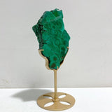 Unique Malachite Slab Raw Bottom With Stand - Wholesale Crystals