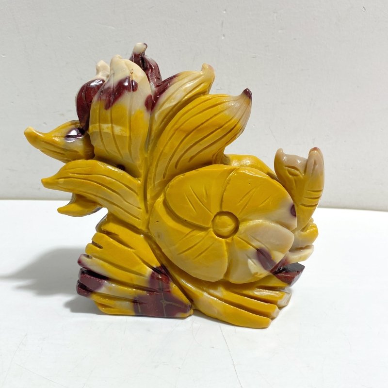 Unique Mookaite Nine-tailed Fox Carving 8 -Wholesale Crystals