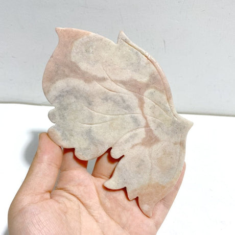 Unique Pink Agate Butterfly Wing Carving With Stand - Wholesale Crystals