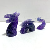 Unique Purple Fluorite Combination Dragon Carving Wholesale - Wholesale Crystals