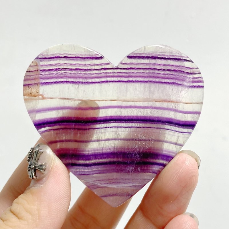 Unique Symmetrical Fluorite Heart Wing Carving With Stand -Wholesale Crystals