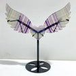Unique Symmetrical Fluorite Heart Wing Carving With Stand -Wholesale Crystals