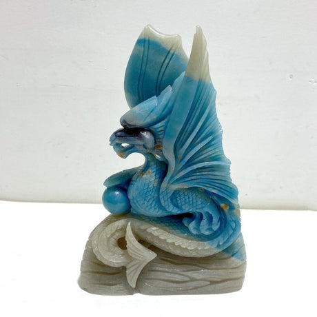 Unique Trolleite Stone Flying Dragon Carving 1 - Wholesale Crystals