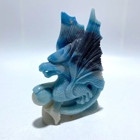 Unique Trolleite Stone Flying Dragon Carving - Wholesale Crystals