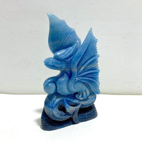Unique Trolleite Stone Flying Dragon Carving 3 - Wholesale Crystals