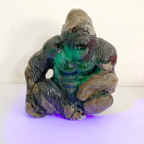 Unique Volcano Agate King Kong Ape Carving 4 -Wholesale Crystals