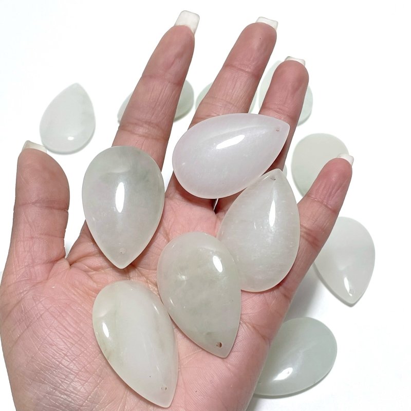 White Jade Teardrop Pendant Crystal Pendant Wholesale - Wholesale Crystals