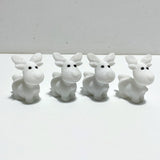 White Marble Christmas Moose Carving Wholesale - Wholesale Crystals