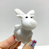 White Marble Christmas Moose Carving Wholesale - Wholesale Crystals