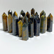 Yellow & Blue Tiger Eye Point Wholesale -Wholesale Crystals