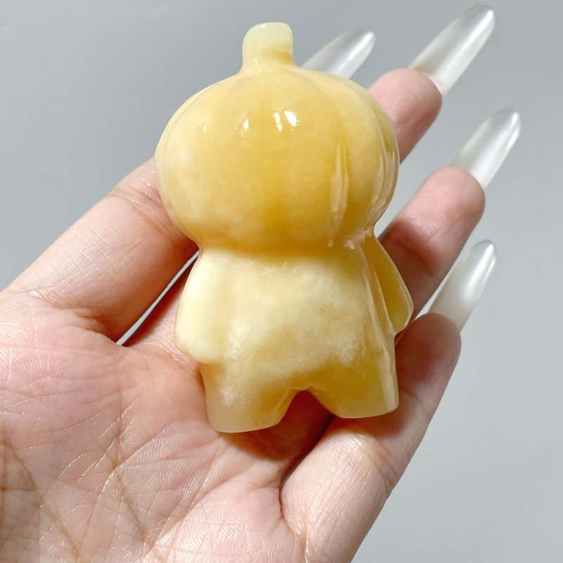 Yellow Calcite Halloween Baby Pumpkin Carving Wholesale - Wholesale Crystals