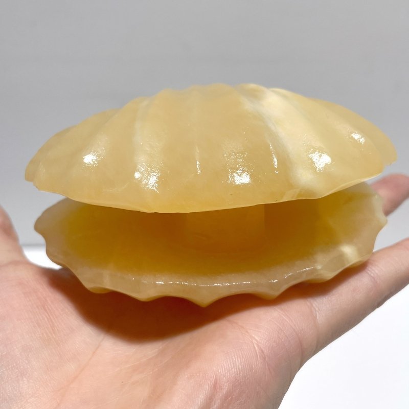 Yellow Calcite Shell Carving Wholesale - Wholesale Crystals