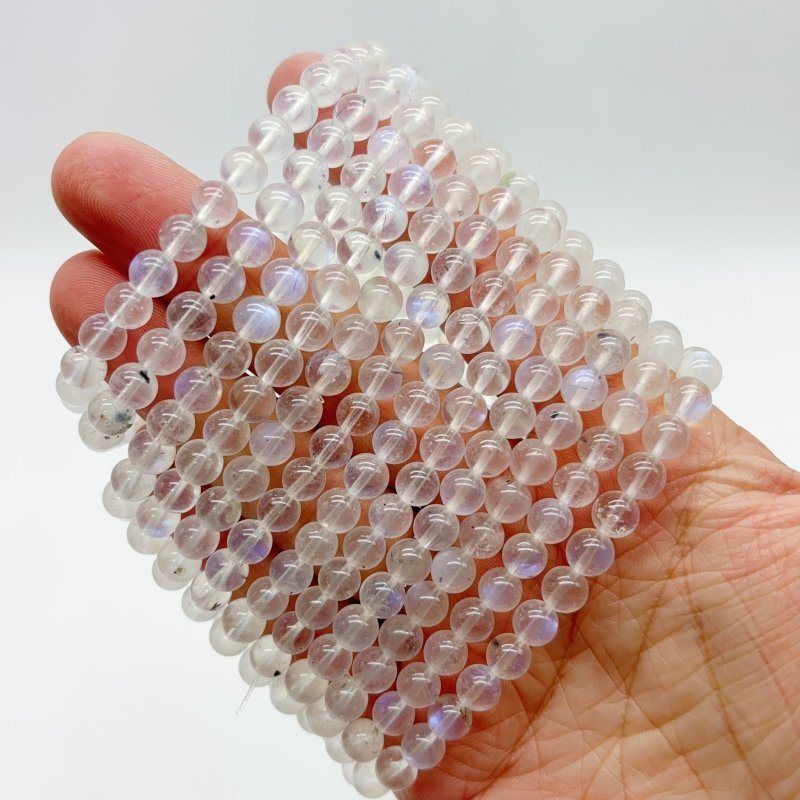 0.24in(6mm) High Quality Blue Moonstone Bracelet Wholesale - Wholesale Crystals