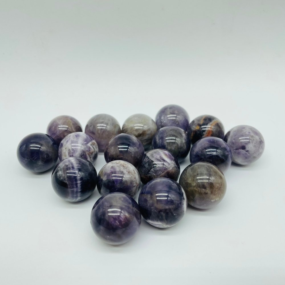 Chevron Amethyst Sphere Ball