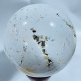 10.2inch Large White Rhyolite Geode Sphere - Wholesale Crystals