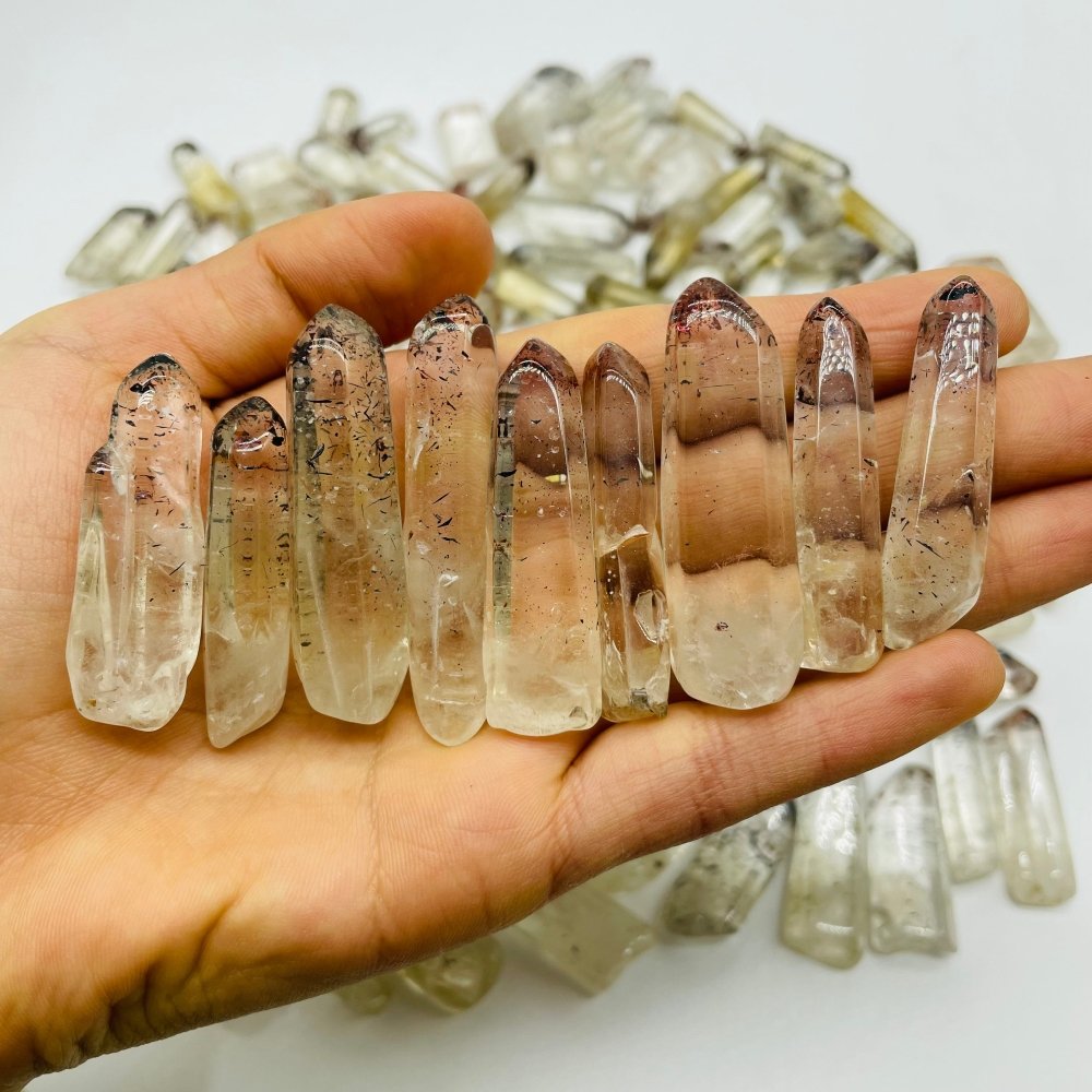 105 Pieces Polished Strawberry Crystal Lepidocrocite Super 7 Points For DIY Pendant -Wholesale Crystals