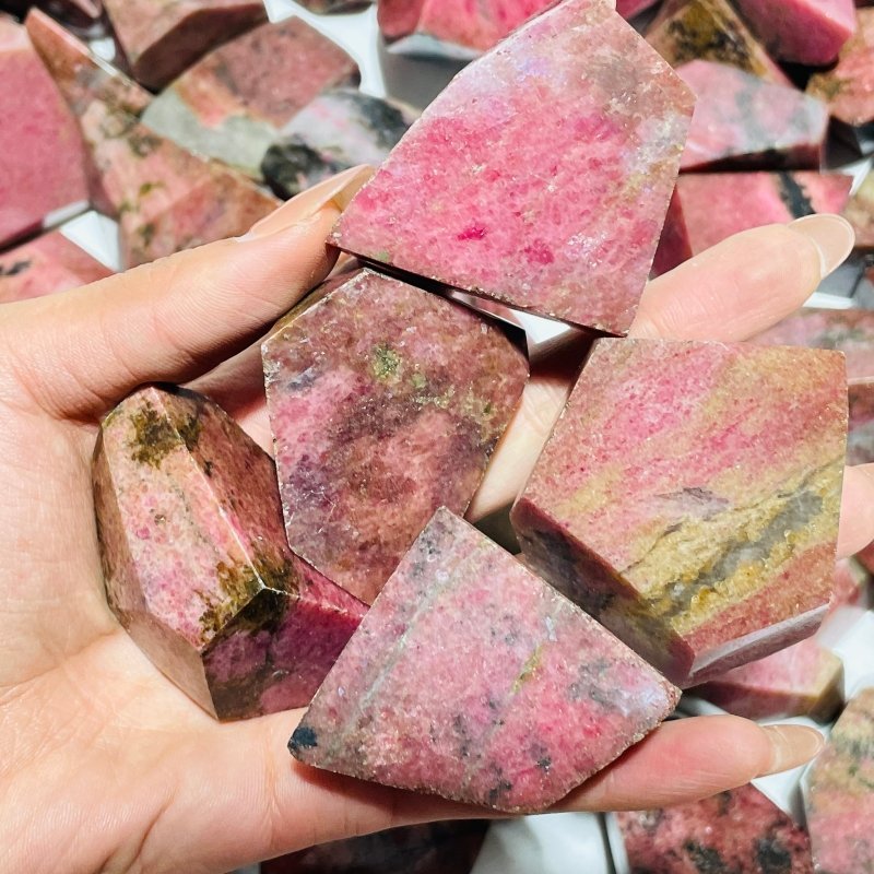 107 Pieces Red Rhodonite Free Form - Wholesale Crystals