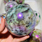 11 Pieces Aura Sphalerite Sphere Ball -Wholesale Crystals