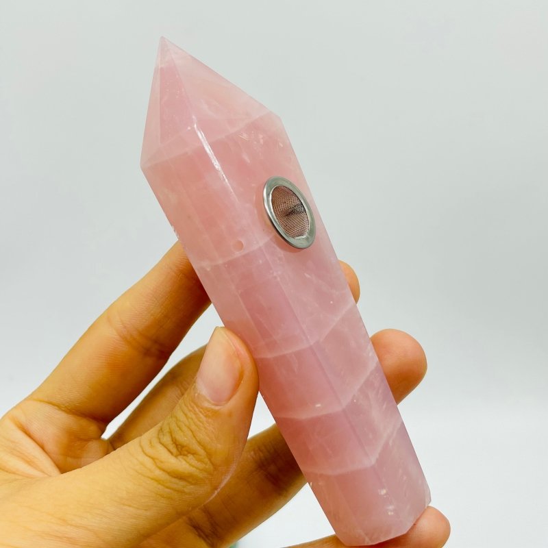 11 Types Side Hole Crystal Pipes Sodalite Apatite Rose Quartz Wholesale -Wholesale Crystals
