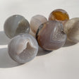 1.2-2in Druzy Agate Geode Smile Open Mouth Agate Sphere Ball Wholesale -Wholesale Crystals