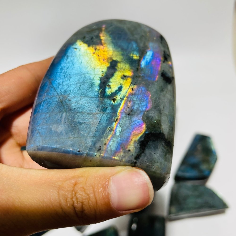 13 Pieces Labradorite High Quality Polished Large Free Form -Wholesale Crystals