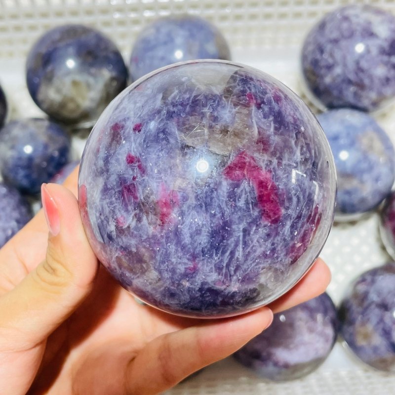 16 Pieces Large Unicorn Stone Spheres -Wholesale Crystals