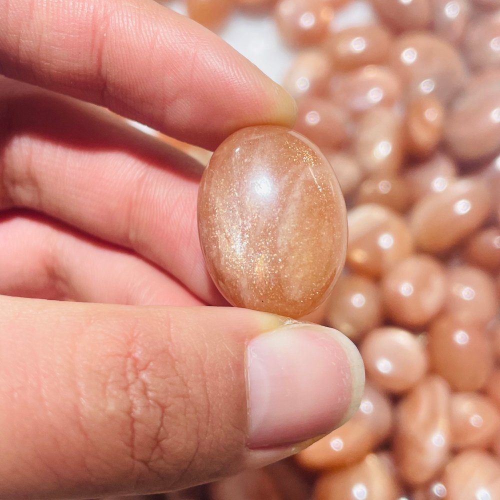 138 Pieces High Quality Sunstone Small Tumbled DIY Pendant -Wholesale Crystals