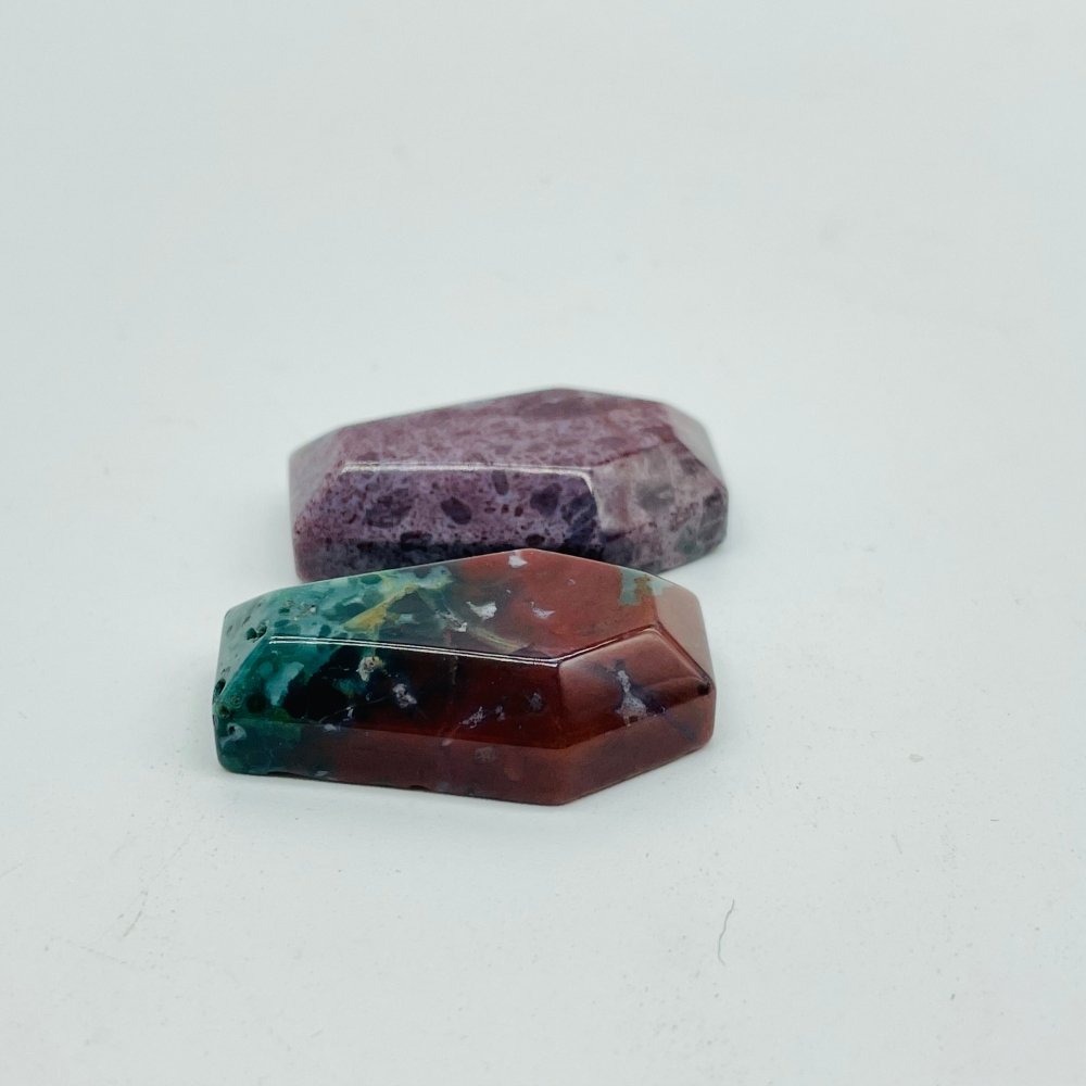 14 Types Mini Coffin Wholesale labradorite Lepidolite Ocean Jasper -Wholesale Crystals