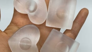 Small Square&Heart Selenite Sphere Stand Base Wholesale -Wholesale Crystals